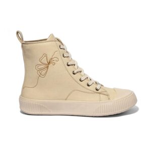 YOHO High Ankle Canvas Sneakers for Women, Footpharma Footbed, Anti Skid, Comfortable Shoes for Woman, Girls, Ladies -01
